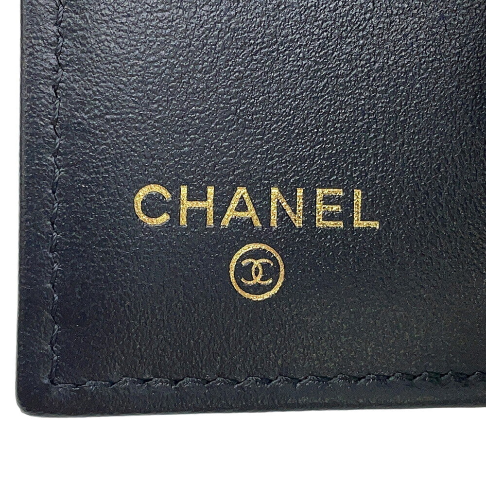 CHANEL Black Caviar Leather Logo Wallet - Picture 11 of 13